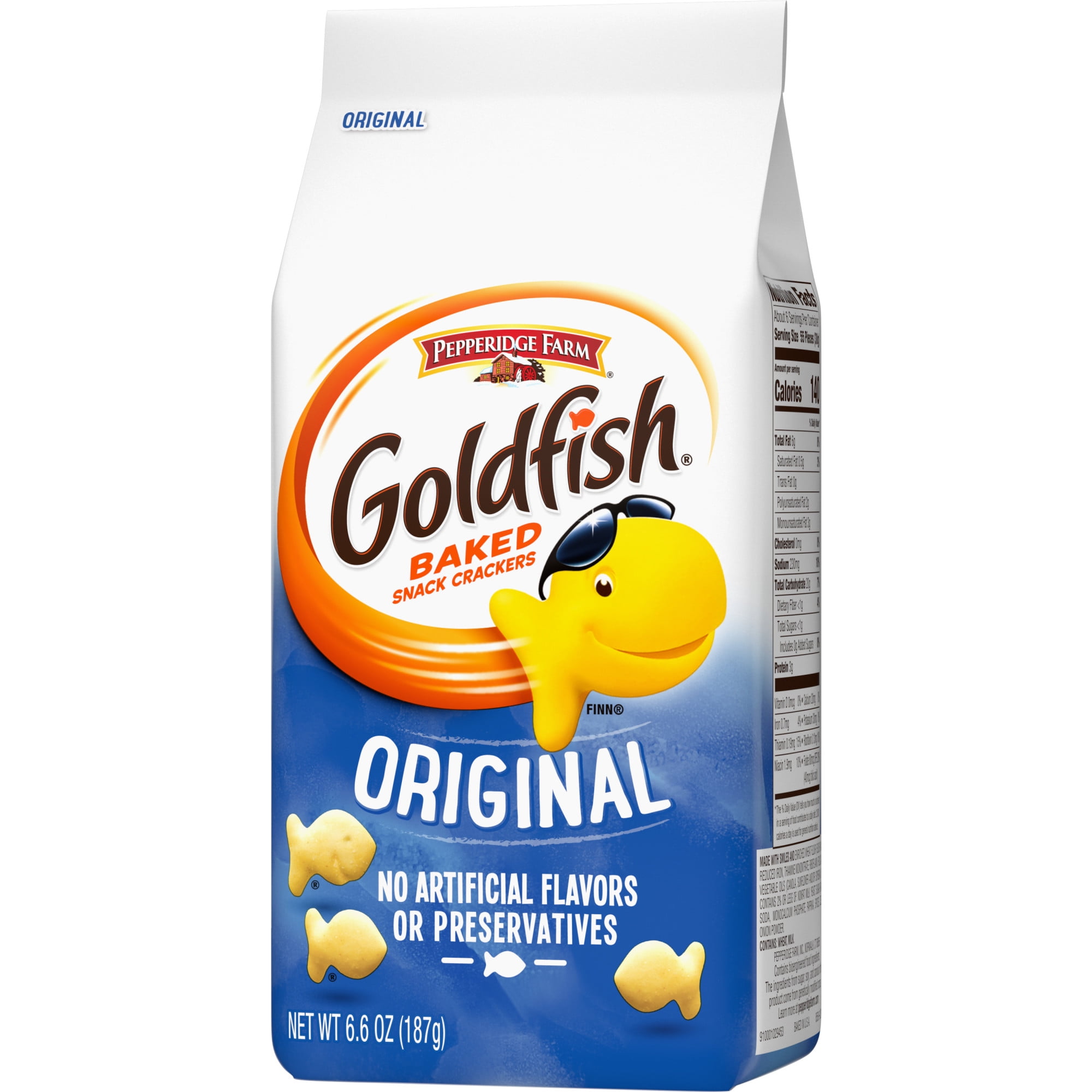 Goldfish Original Crackers, Snack Crackers, 6.6 oz Bag 