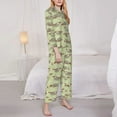 thumbnail image 3 of Lsque Twig Sloth Pattern Long Sleeve Pajama Set for Women - Soft 2-Piece Sleepwear and Loungewear Set with Pockets, Comfy Nightwear-X-Large, 3 of 7