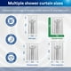 thumbnail image 4 of Juego de cortinas de ducha CLOROX para baño, impermeables, con forro, 70 x 72, 4 of 8