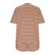 thumbnail image 5 of Conjunto de 2 Piezas para las Mujeres Verano Más Tamaño Rayas Pijamas Manga Corta Pantalones Cortos Lado Dividido Ropa de Dormir Trajes, 5 of 9