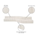 thumbnail image 2 of Meridian Furniture Arc Cream Boucle Fabric Modular Sectional, 2 of 12
