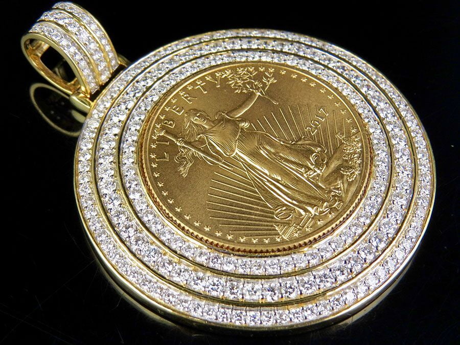 22K Yellow Gold Coin Lady Liberty 1/2 