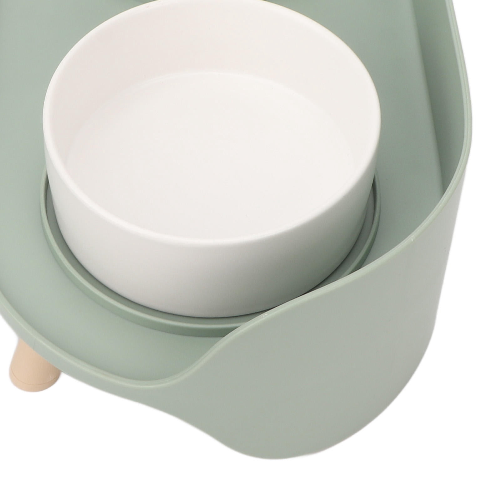 BOKYAN Anti‑Slip Ceramic Cat & Dog Raised Bowls – Double Food & Water, Neck‑Protection, Spill‑Proof, Rounded Edge, Easy‑Clean, Ideal for Small Pets