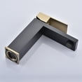 thumbnail image 3 of Sumerain Bathroom Sink Faucet 304 Stainless Steel Bathroom Faucet, Black and Gold, 3 of 9