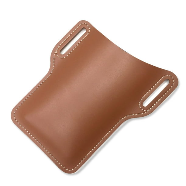 Estuche de almacenamiento Yuarrent para teléfono móvil con cinturón marrón OD022372-02