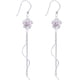 thumbnail image 1 of 1 par de pendientes largos con borlas de flores para mujer, 1 of 6