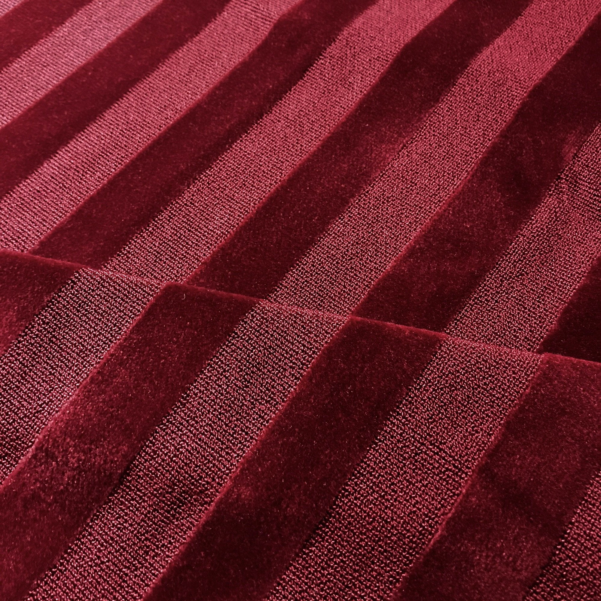 7050312 BENSON GLACIER Stripe Velvet Upholstery Fabric