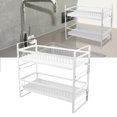 thumbnail image 4 of Escurridor De Platos, Estante De Secado De Platos De Metal PP De 2 Niveles, Duradero, De Gran Capacidad Para Platos ANGGREK 2 Tier Dish Rack, 4 of 8