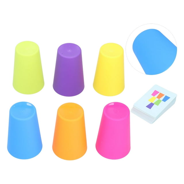 Cup Toy, Interactive Improve Logical Thinking Ability Safe Baby Stacking Cups Toys Cultivate Observation For Home Single Player,Double Player
