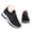Black, variant on Women's Breathable Walking Shoes Slip on Hiking Sports Sneakers Arch Support Low Top Casual Shoe for Elderly Workout Black Size 8