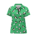 thumbnail image 2 of Aplkyhs Bird Women's Golf Shirt Short Sleeve Golf Cloth Lightweight Golf Tennis Shirts with Collar Top Breathable Fabric Machine Washable Suitable for Golf Enthusiasts, 2 of 7