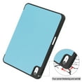 thumbnail image 6 of Dteck Case for iPad 10th Generation 10.9-inch 2022,iPad 11-inch (A16) 2025 Smart Leather Folio Kickstand Shockproof Rubber Cover with Pen Holder for iPad 10th/11th Gen,Skyblue, 6 of 7
