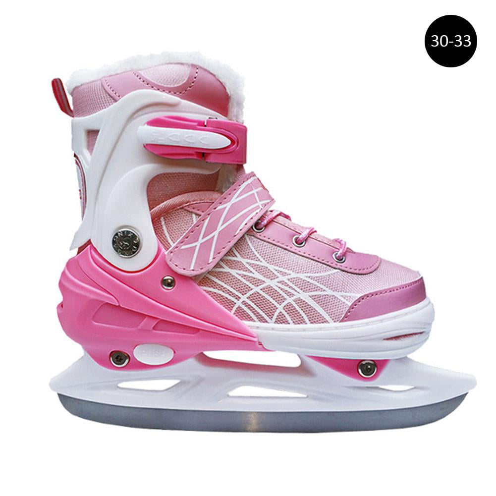 SOFTMAX Kids Insulated Ajustable ICE Skates Pink/Small 