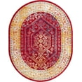 thumbnail image 2 of Rugs.com Aurelia Collection Rug – 8' x 10' Oval Magenta Medium-Pile Rug Perfect For Living Rooms, Large Dining Rooms, Open Floorplans, 2 of 3