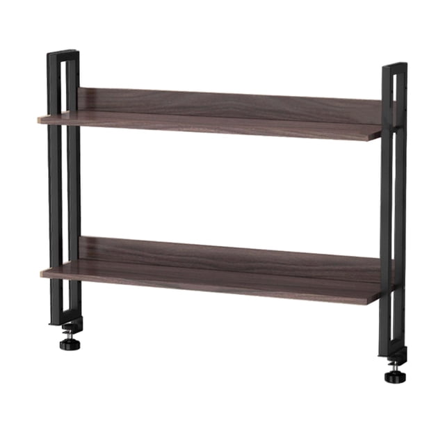 Estantería de escritorio Gloria ajustable de 2 niveles Soporte de mesa marrón