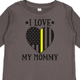 thumbnail image 4 of Inktastic Dispatcher Mommy Gold Line Emergency Boys or Girls Long Sleeve Toddler T-Shirt, 4 of 5