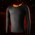 thumbnail image 5 of Breezora Crew Neck Thermal Top for Men Winter Underwear Heavyweight Fleece Warm Base Layer Cold Weather L Size Black, 5 of 6
