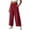 Red, variant on Qulqfy Linen Wide Leg Pants Women 2026 Baggy Casual Petite High Waisted Cotton Flowy pleated Khaki Trousers Pants with Pockets XL