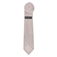 thumbnail image 4 of Jacob Alexander Boys' Prep Seersucker Striped Pattern Regular Self-Tie Neck Tie - Beige, 4 of 8