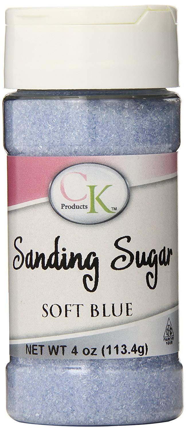CK Products 4 Ounce Sanding Sugar Bottle, Soft Blue