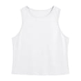 thumbnail image 4 of NinXxx Women's Seamless Yoga Tank Top Soft Athletic Workout Sleeveless Camisole White S, 4 of 6