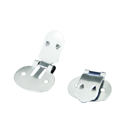 

20pcs Stainless Steel Blank Shoe Clips DIY Crafts Folding Buckles Findings Accessories (Large Size)
