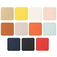 thumbnail image 3 of Xiao Hua 4-piece square durable PU leather waterproof and anti slip coaster, 3.54 * 3.54 inches, white, 3 of 4