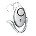 thumbnail image 4 of Alarma personal 130DB Llavero de alarma de seguridad para mujer Plata Yuyangstore alarma personal con luz, 4 of 8