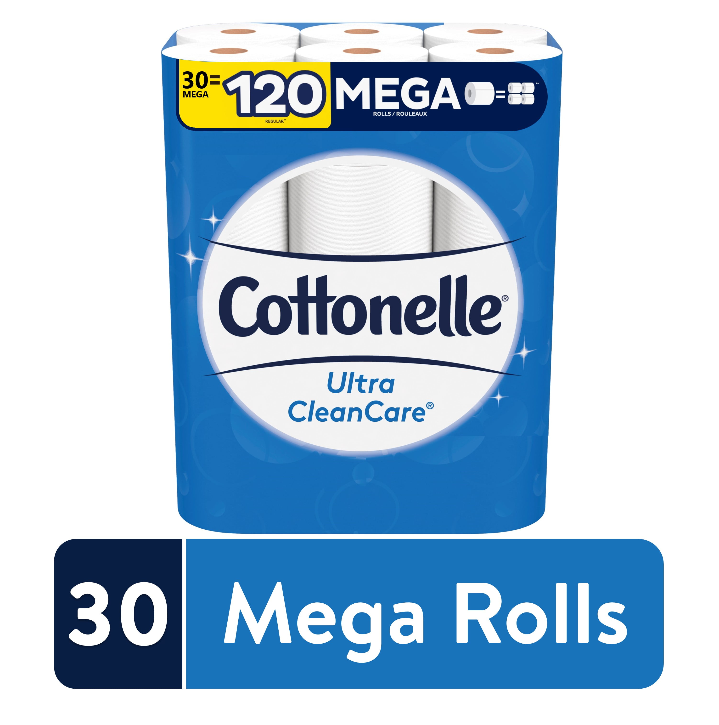 QTY x 2 Cottonelle Ultra Cleancare 12 Big Rolls =24 Regular Roll-SHIPS FREE- 