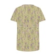 thumbnail image 5 of Summer Fashion Tops for Womens 2025 Plus Size V- Neck Printed Casual Pullover With Short Sleeves, 5 of 5