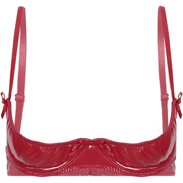 MSemis Woman's Underwire Push Up Shelf Bra 1/2 Cup Demi