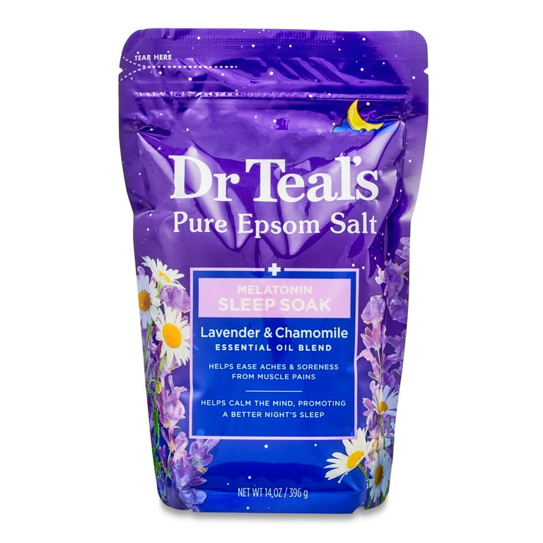 Dr Teal's Melatonin Epsom Salt and Foaming Bath Set