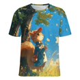 thumbnail image 5 of Funny Squirrel Women's Short Sleeve Tops Casual Blouses T Shirt, 5 of 6