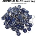 thumbnail image 2 of HUGFEGWE 100pcs Hand Sign Listing Numbered Tags Numbered Key Tags Metal Tags Numbered Id Tags Numbered Storage Tags Keychain Key Identifiers Numbered Key Rings License Plate Aluminum Alloy, 2 of 9