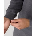 thumbnail image 6 of Hanes Ultimate Men's Heavyweight Fleece Crewneck Sweatshirt Charcoal Heather 3XL, 6 of 8