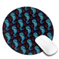 thumbnail image 2 of Disketp Blue Seahorse Small Mouse Pad 7.9x7.9 Inches,Washable Round Mousepad for Office Laptop Computer,Non-Slip Rubber Base Mouse Pads for Wireless Mouse, 2 of 8