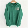 thumbnail image 7 of Hurxie Sweatshirt Hoodies Halloween for Women Graphic Pullover Top Green,S, 7 of 7
