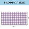 thumbnail image 3 of Purple Checkered Fluorescent Light Covers, Farmhouse White Buffalo Plaid Magnetic Light Covers for Ceiling Lights, Fluorescent Ceiling Shade Filters for Classroom Bedroom Office 4x2Ft x 3PCS, 3 of 8