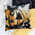 thumbnail image 2 of BANET Halloween Happy Halloween Short Plush Sofa Throw Cushion Cover Home Decoration 20x20in, 2 of 5