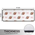 thumbnail image 5 of Football Bow Pink Pattern Anti Fatigue Kitchen Rugs Set Of 2, Non Slip Washable Decorative Floor Mats for Sink Laundry and Home Use, 17"x47", 5 of 5