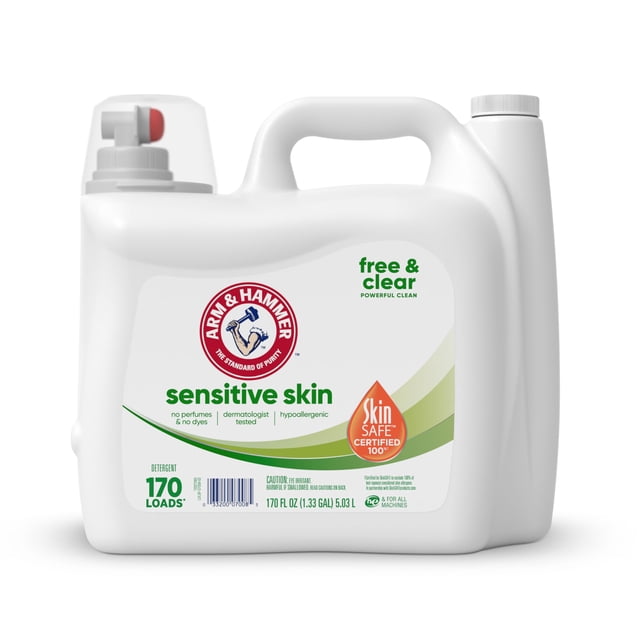 Detergente líquido para ropa Arm & Hammer Sensitive Skin 5L