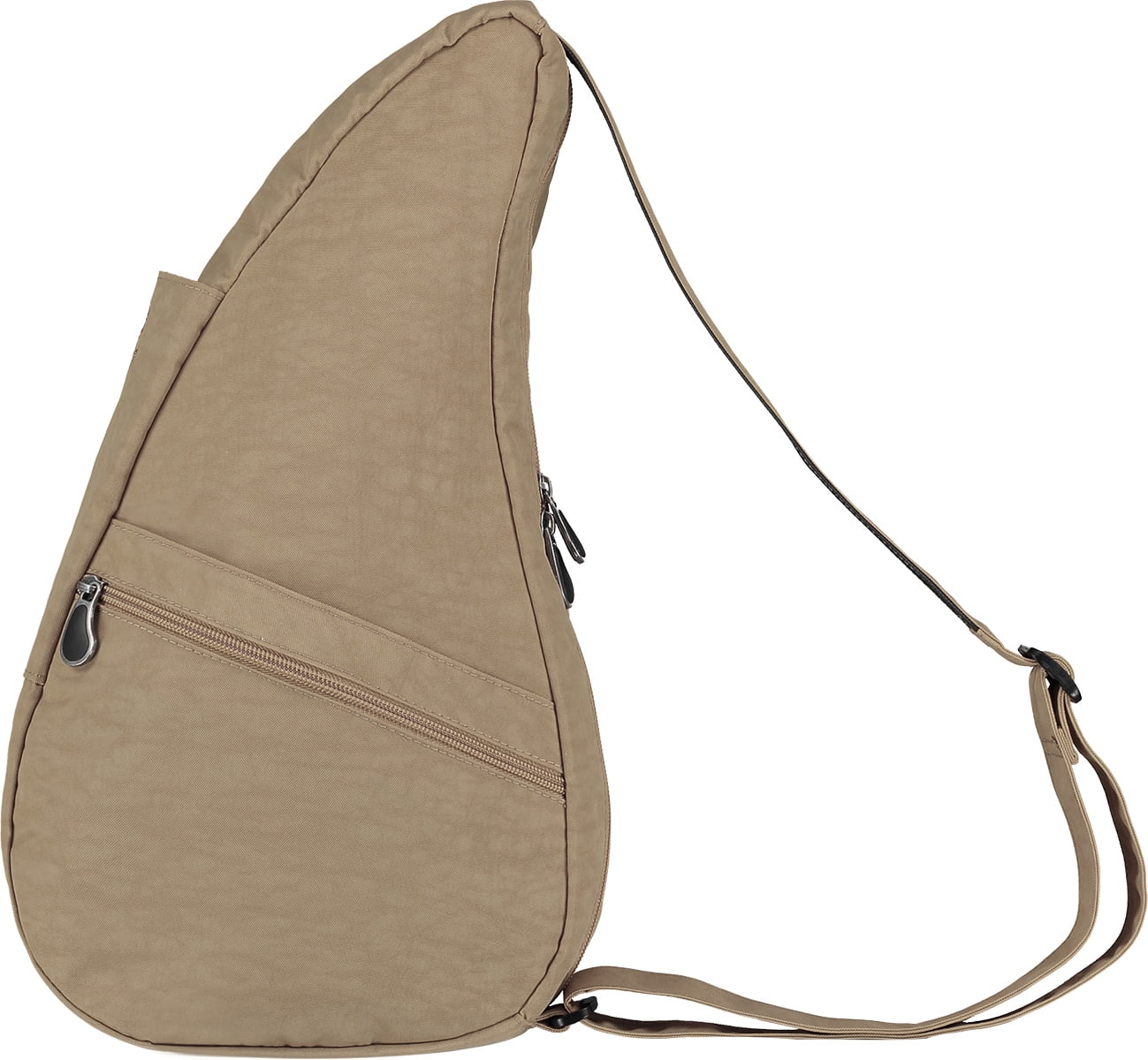 AmeriBag 15" Nylon Crossbody Sling Healthy Back Bag (Taupe)