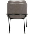 thumbnail image 2 of Maklaine Contemporary Gray Faux Leather Dining Chair (Set of 2), 2 of 8