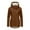 za-Brown, variant on Women's Warm Fleece Lined Parka Winter Thicken Hooded Windbreaker Jackets Slim Fit Drawstring Coat Full Zip Outerwear with Hood