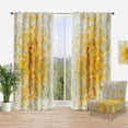thumbnail image 1 of Designart 'Glam Gold Yellow Explosion Blocks' Modern Curtain Panel, 1 of 4