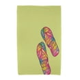 thumbnail image 2 of Simply Daisy 30" x 60" Rainbow Flip Flops Geometric Print Beach Towel, 2 of 2