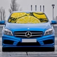 thumbnail image 2 of Awypu Lemons Yellow Vintage Funny Windshield Sun Shade Front Window Sun Shade for Car Vehicle SUV Truck Protector 51.18*27.59 in, 2 of 7