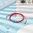 thumbnail image 2 of 25 pc Resin Evil Eye Bead Bracelet Red Adjustable Bracelet for Kid Blue Inner Diameter: 2-3/8~3-1/2 inch(6~8.75cm), 2 of 6