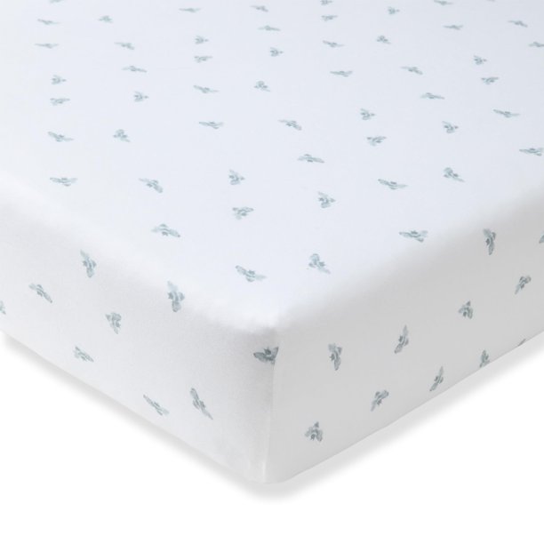 Sábana ajustable Burt's Bees Baby de algodón orgánico 71 x 132 cm