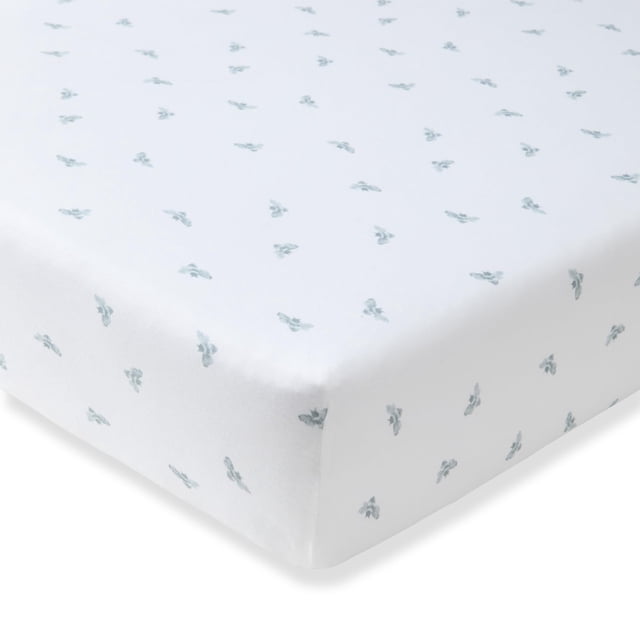 Sábana ajustable Burt's Bees Baby de algodón orgánico 71 x 132 cm
